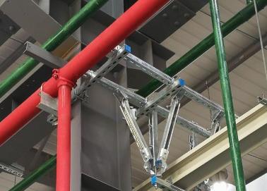 额敏该抗震支架的整体式支吊架结构协调性好